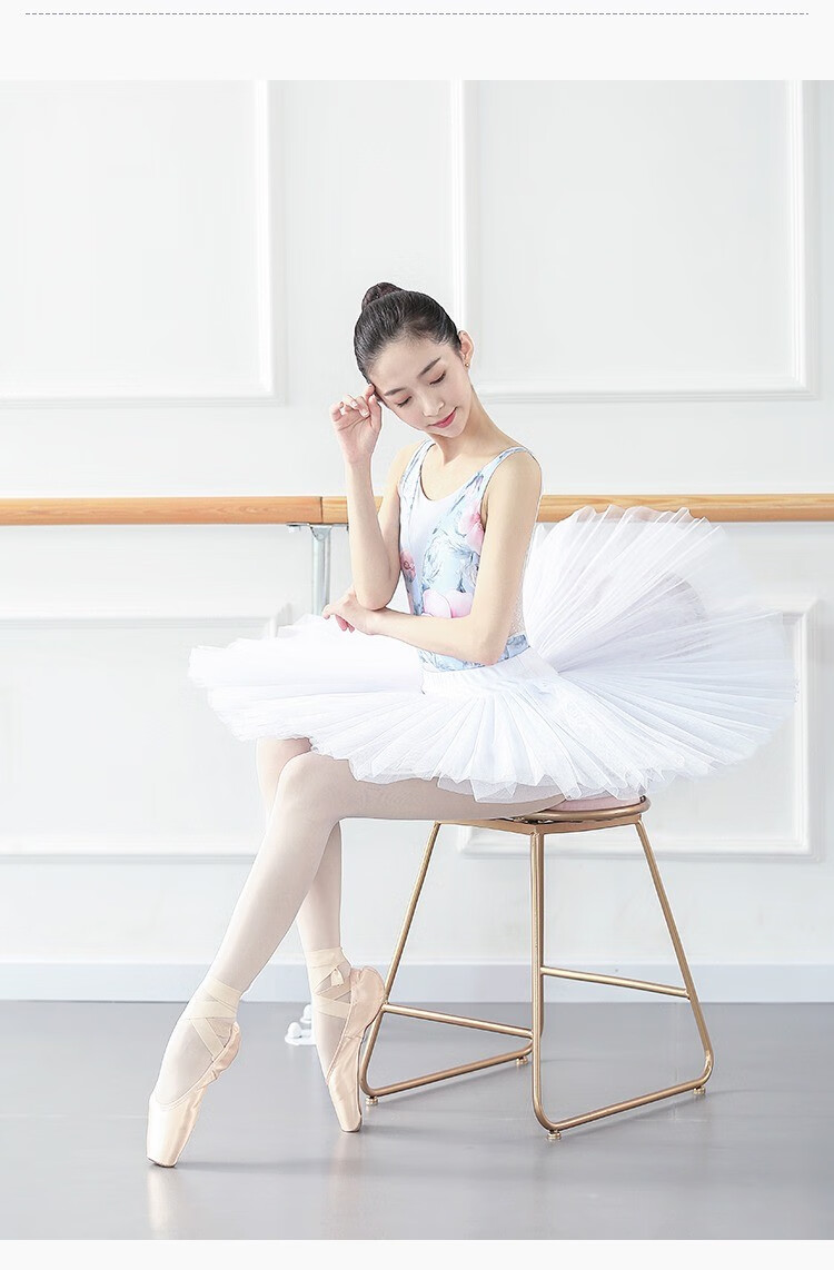小茉莉舞蹈服水彩印花吊带体服成人女芭蕾舞练功服基训形体服体操服