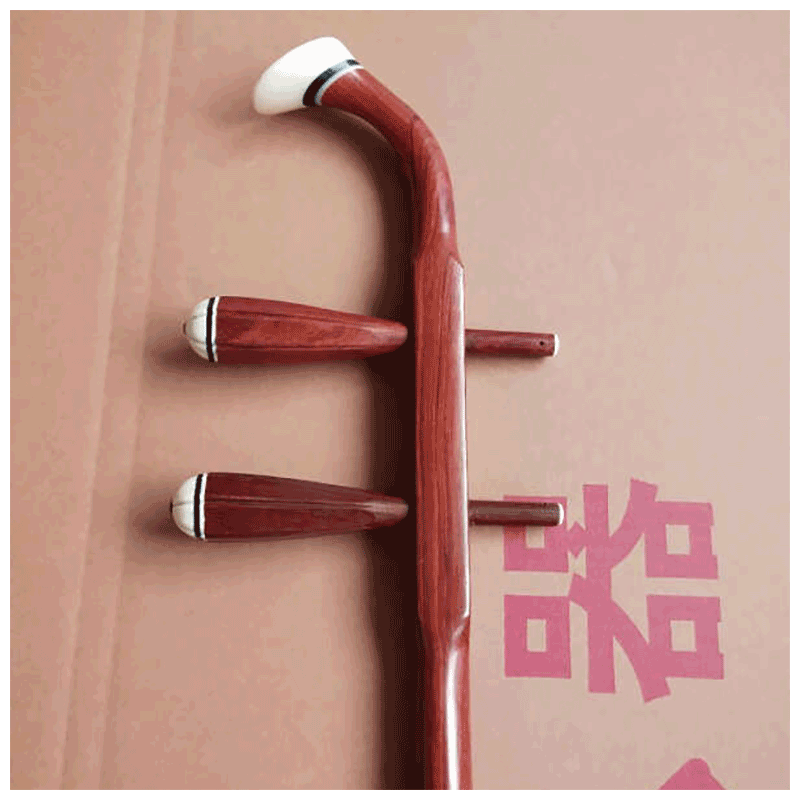 曲漾紫檀黑檀龙头二胡 高胡 越胡琴杆红花梨红檀黑檀紫檀二胡琴杆