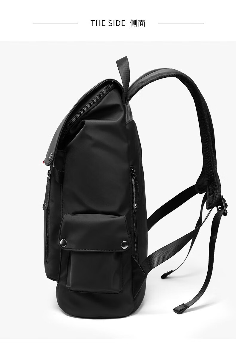 英皇保罗polo新款双肩包男士休闲帆布背包韩版潮流书包男简约运动旅行