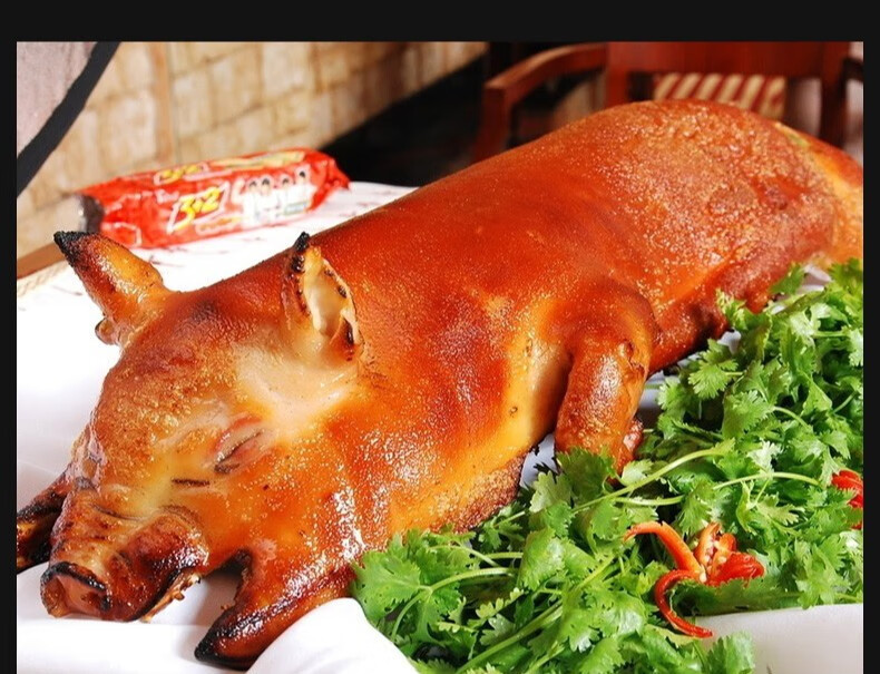 乳猪整只420斤左右新鲜奶猪酒店烧烤脆皮烤乳猪当天现宰89斤