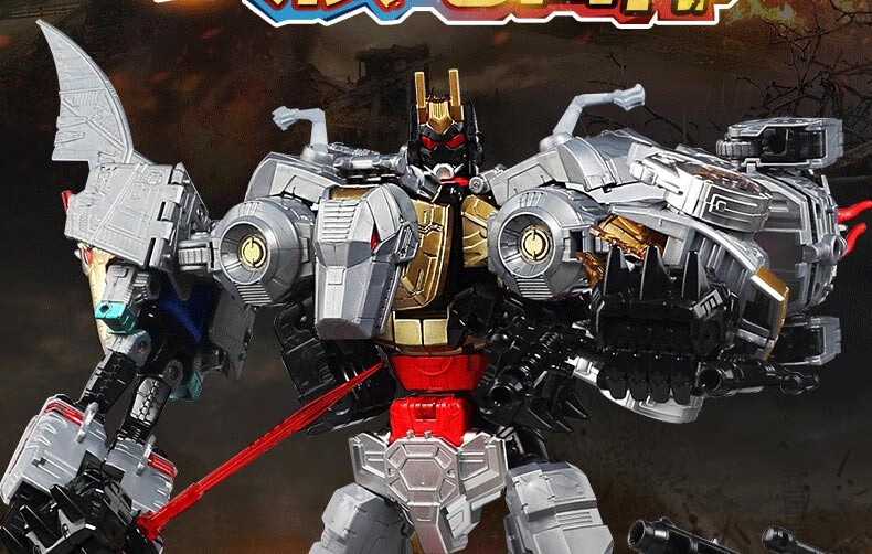 雅迪玩具合金修罗王组合体汽车模型恐龙机器人男孩组装变形玩具 合金