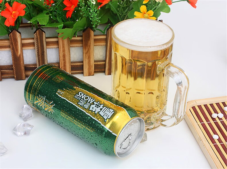 雪花snow啤酒沈阳特产老雪啤酒淡爽小麦酒整箱淡爽500ml罐12