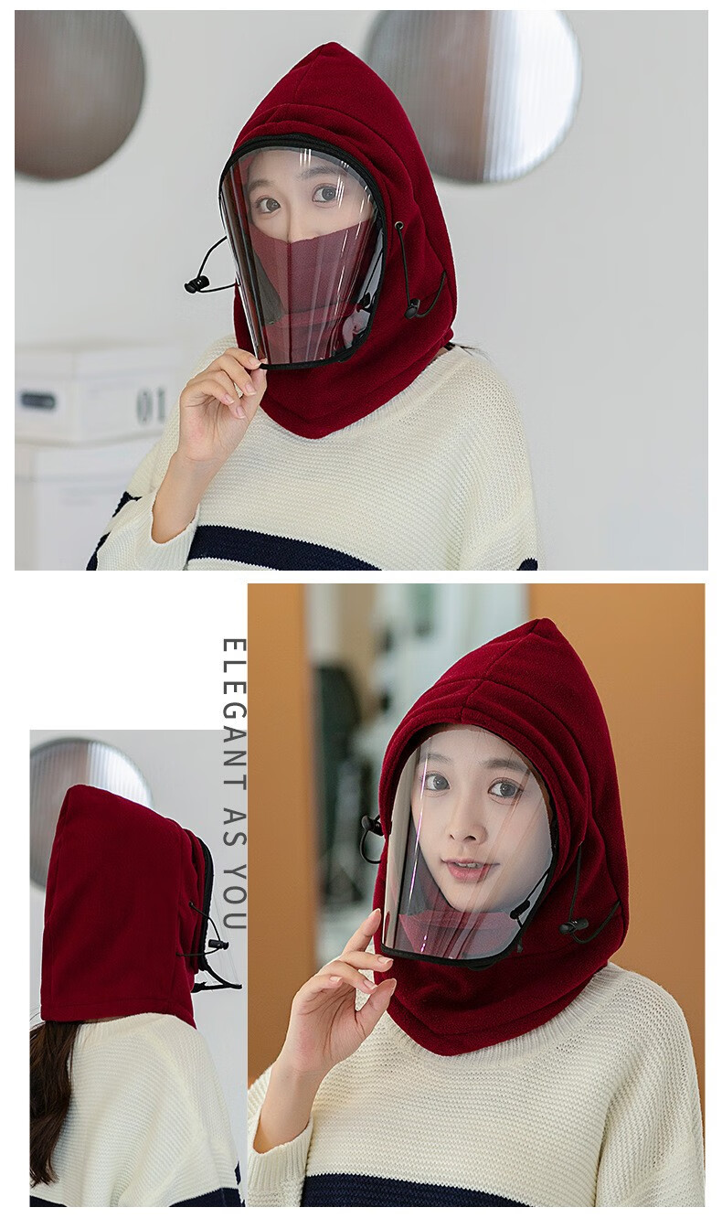 冬季防寒骑行面罩防风电瓶电动车挡风防冻护全脸罩保暖头套女口罩took