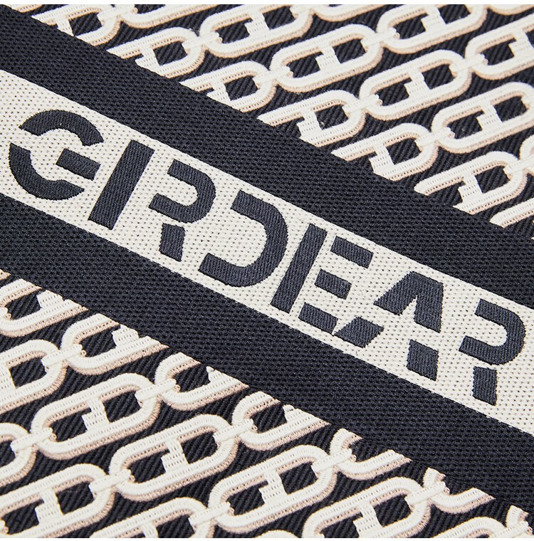 哥弟女包新款gd老花logo图案方型单肩包手提包ab10160 蓝米