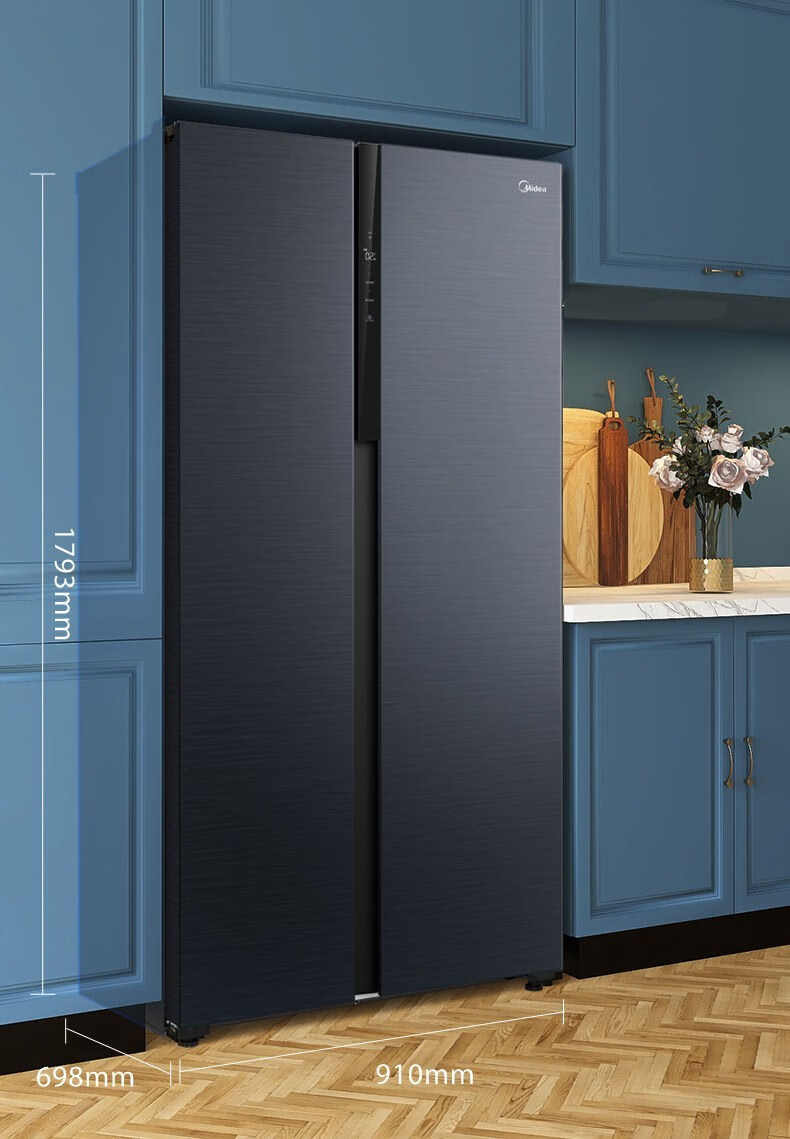 99新midea美的bcd601wkpzme大容量智能冰箱风冷无霜变频一级节能bcd