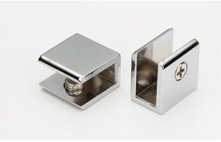 4只装酒柜玻璃夹支架托架玻璃卡夹子玻璃托固定卡子隔板层板 k108-12