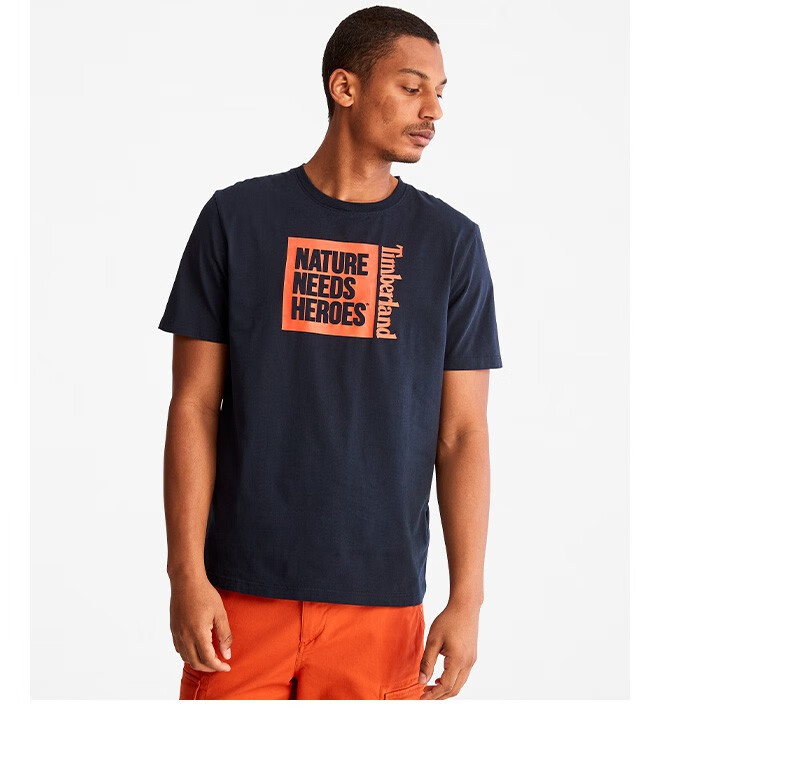 timberland添柏岚官方男装t恤22春夏新款休闲短袖印花a6231a6231433深