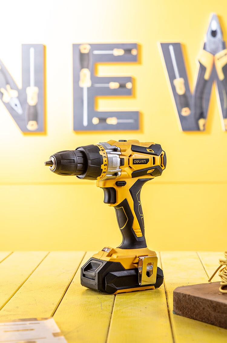 得力(deli)手电钻充电锂电钻手持锂电冲击钻无线家用工业起子多功能电