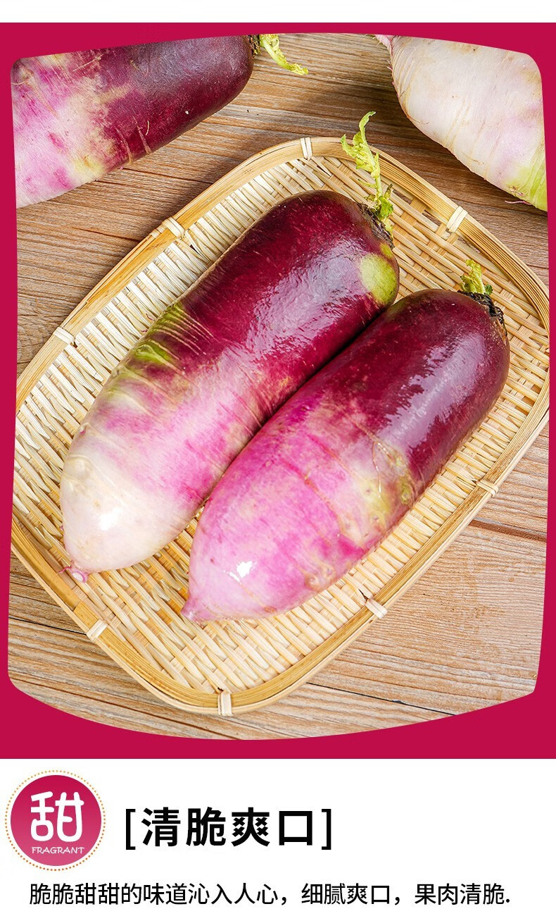 冰糖心萝卜 潍坊新鲜水果萝卜 即食沙拉蔬菜 冰淇淋糖心萝卜5斤装