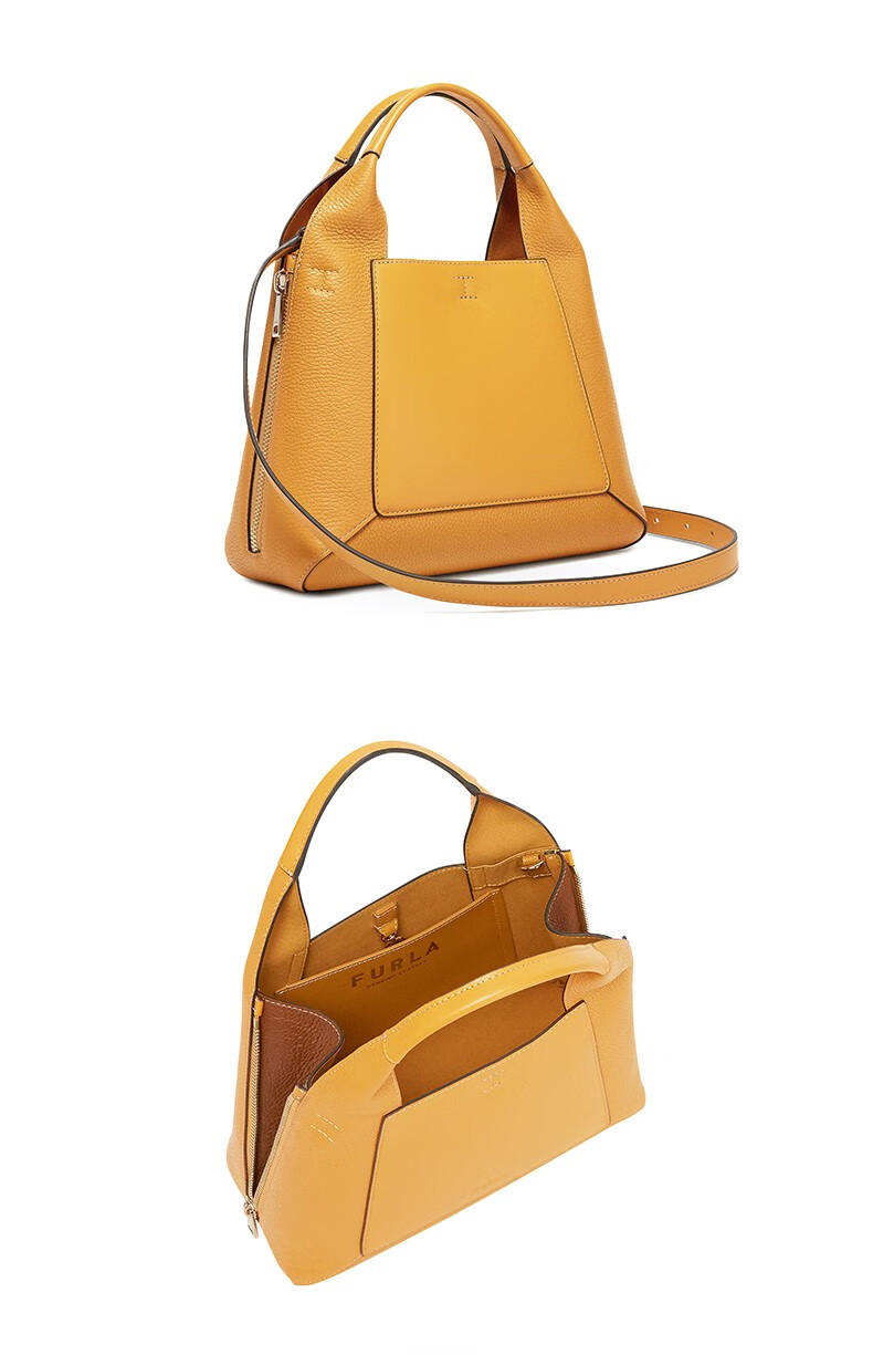 520礼物furla芙拉gilda2022春夏新品女士中号手提包纯色托特包送女友