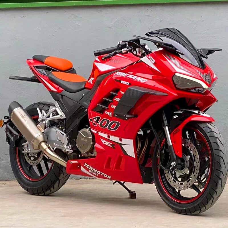 新款蛟龙二代火牙400cc摩托车跑车重型机车双缸水冷全国可上牌 火牙