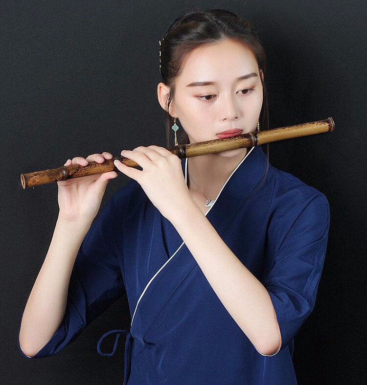 紫竹笛子乐器演奏考级女古风横竹笛陈情儿童初学令笛一节d调婉约柔情