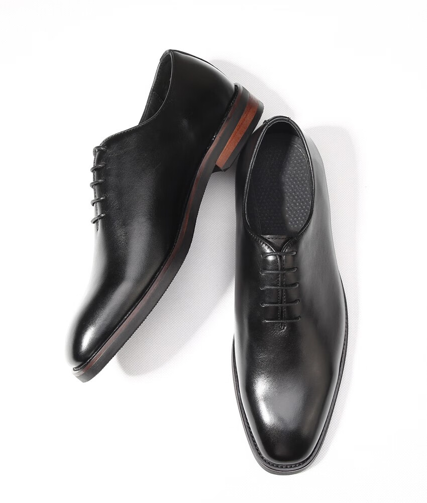 walker shop奥卡索正装鞋男春秋英伦风商务正装皮鞋男固特异手工真皮