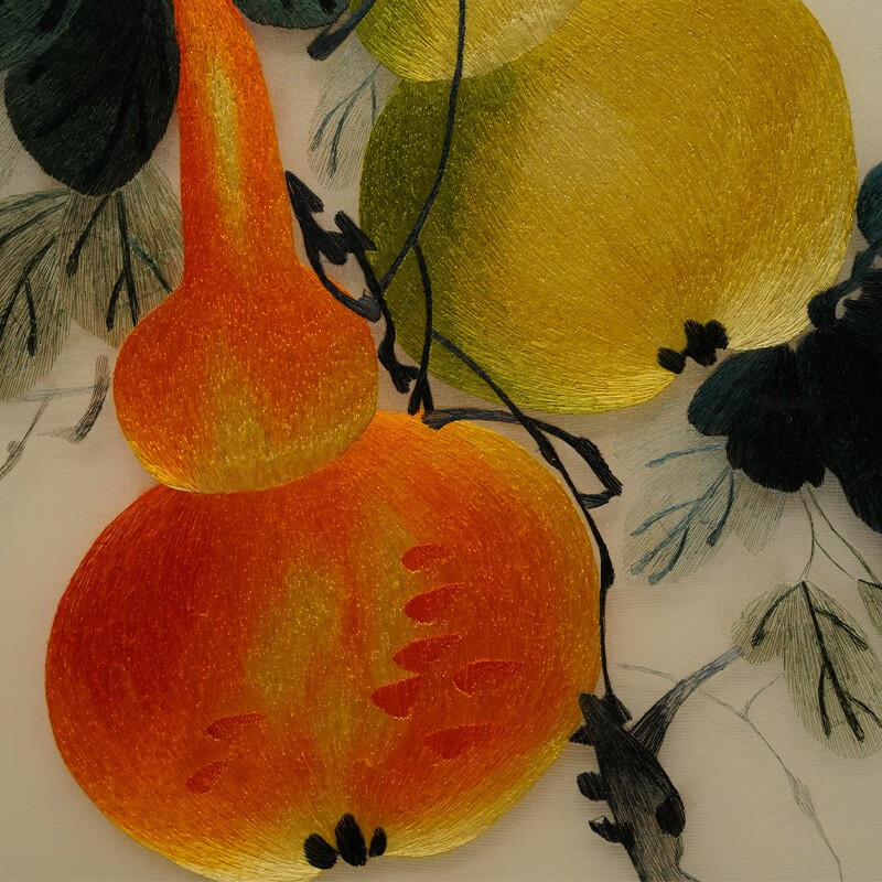 苏绣成品挂画福禄葫芦手工刺绣画卧室沙发室内床头背景墙壁画沙发装饰