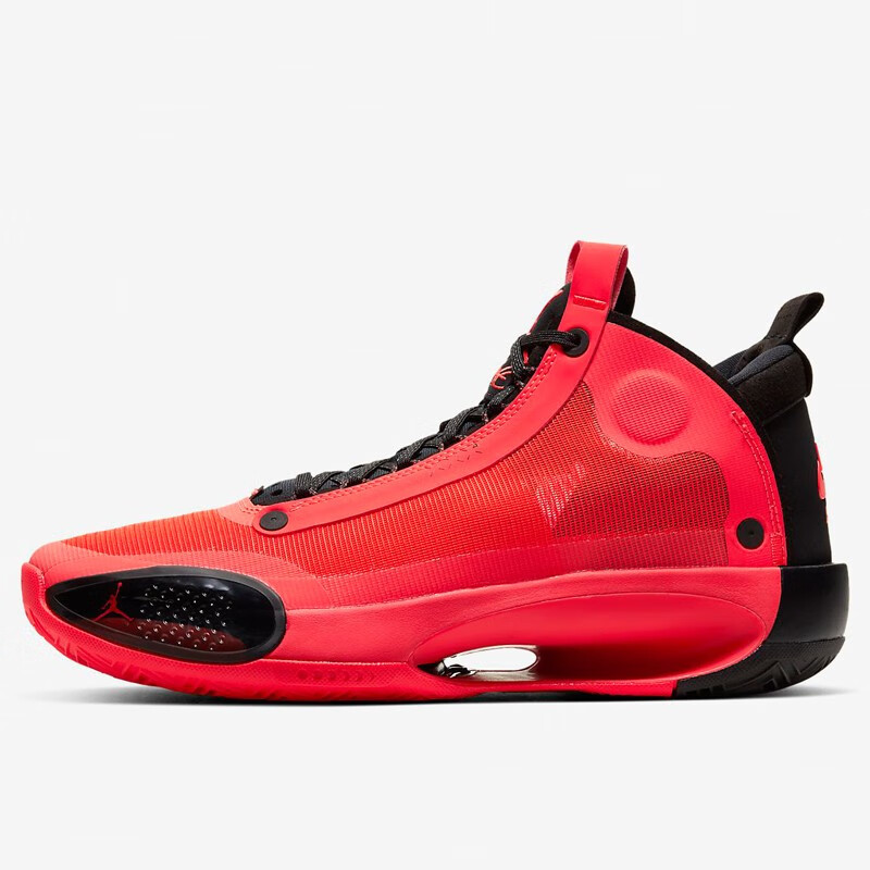 耐克nike air jordan34 mid中帮aj34乔34 男子新品实战篮球鞋 黑白 bq