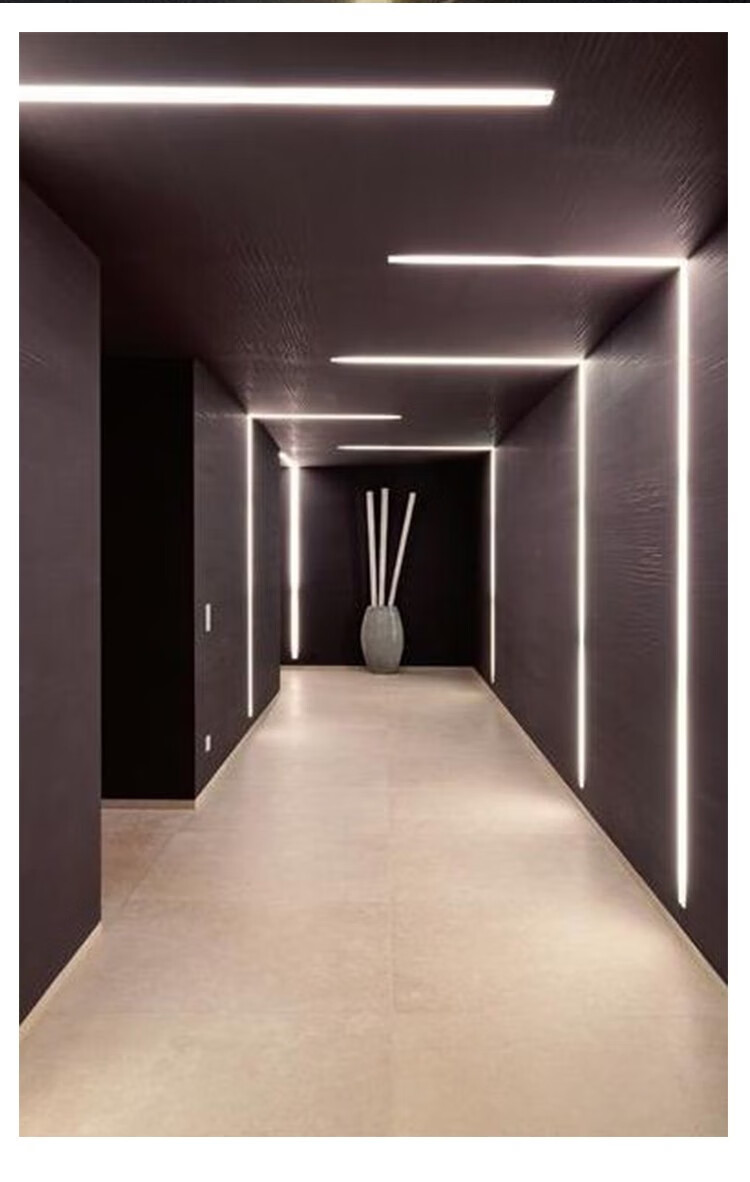 吉米嵌入式led线条灯走廊无边框明装线型灯米家智能铝槽跑马灯流水