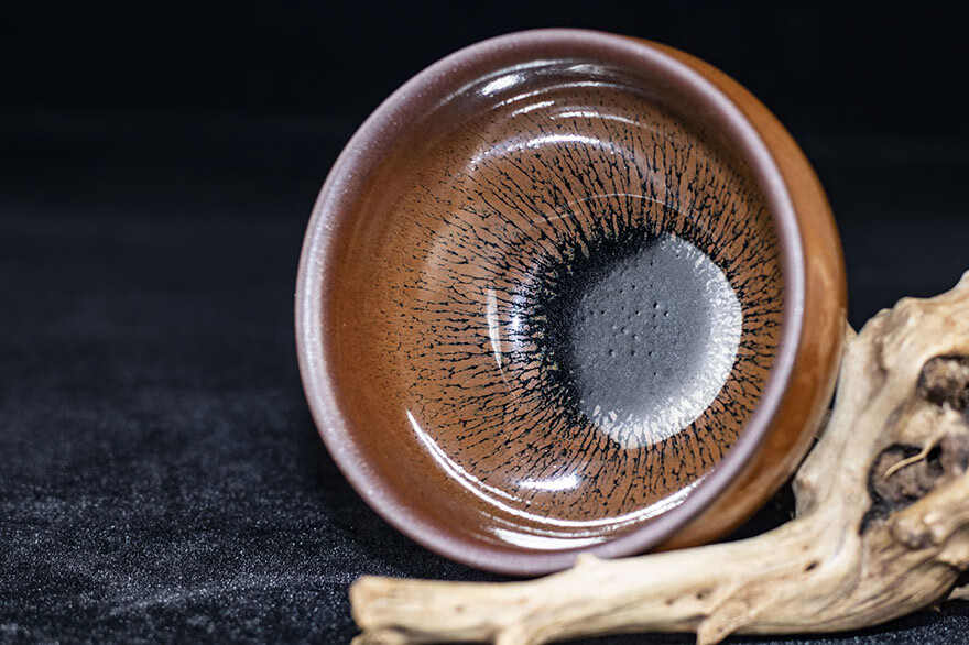 柴烧兔毫盏刘学明建阳建盏茶具非实物拍照口径9b93