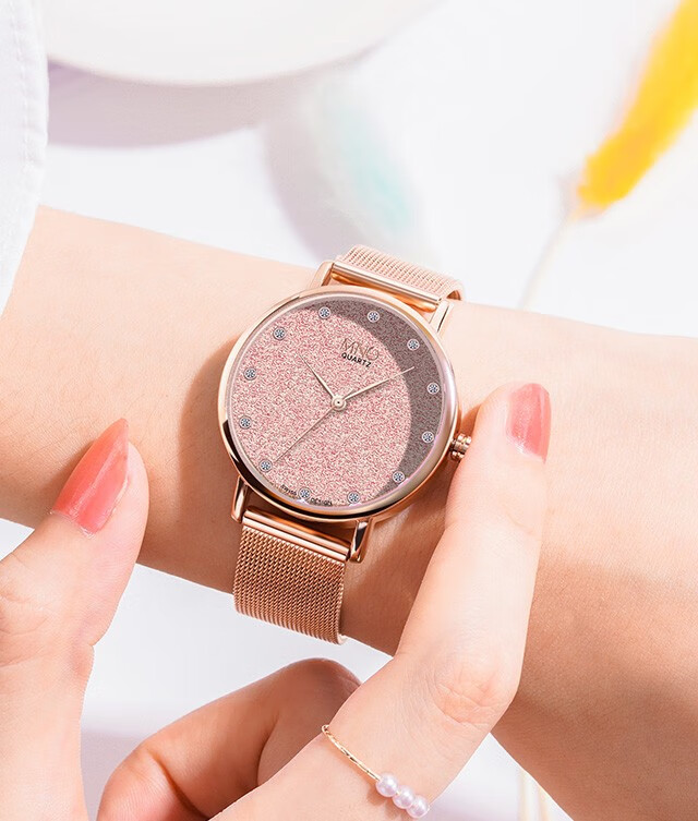 mno梦梭满天星系列手表女学生韩版简约潮流初中生高中生中学生石英女