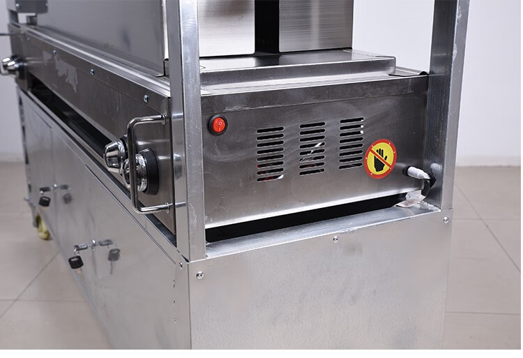 燃气烧饼炉子白吉馍摆摊商用燃气全自动河南铁板三面翻转打火烧肉夹馍