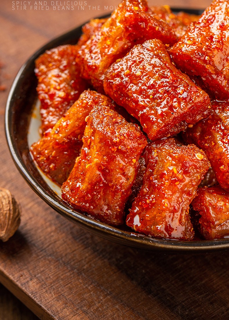吟香阁功夫豆酥素肉条豆干辣条麻辣块单独小包装辣味即食零食小吃