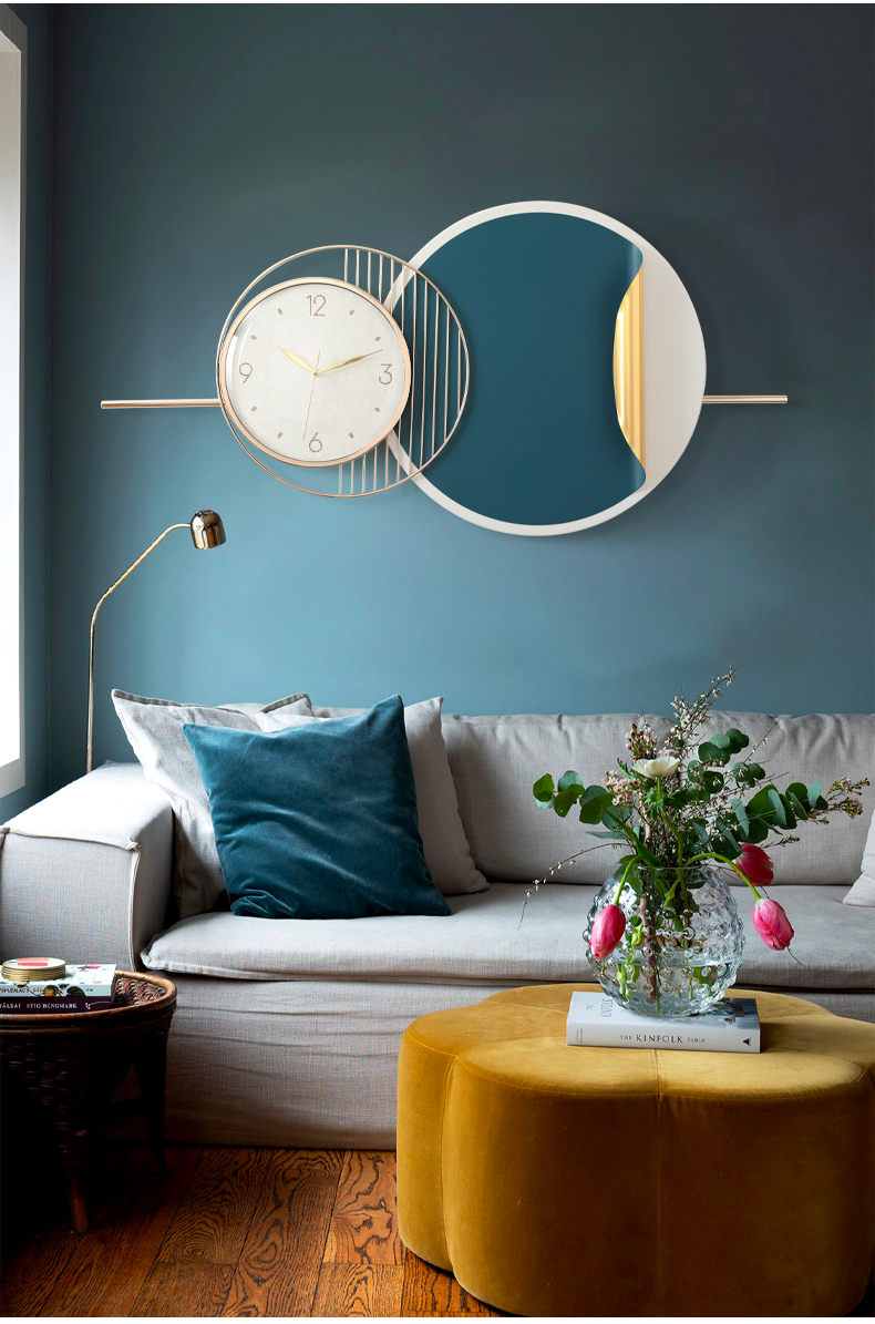 伊弥evemi现代简约挂钟客厅轻奢创意钟表家用时尚艺术装饰餐厅玄关