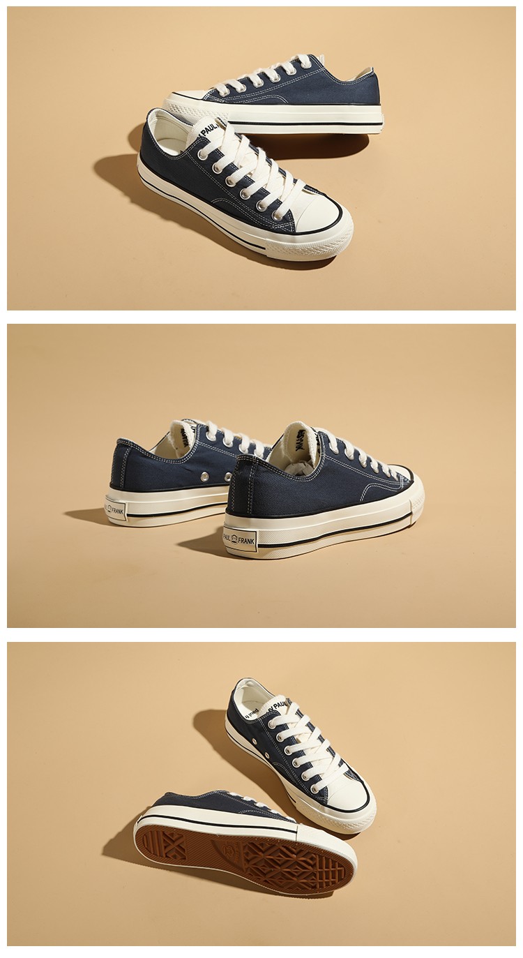 大嘴猴paulfrank帆布鞋女学生板鞋小白鞋女青年布鞋ins休闲鞋女一脚蹬