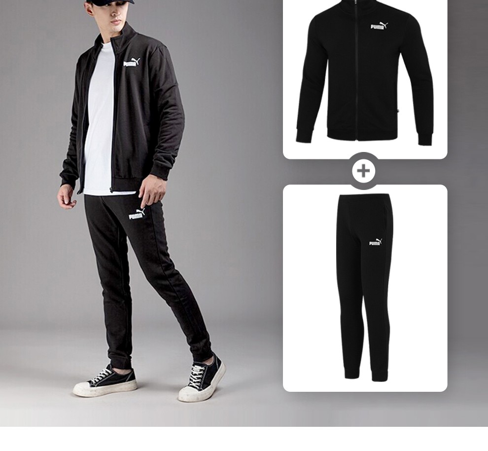 puma 彪马男士运动套装 2022春季新款男装运动服休闲外套舒适夹克修身