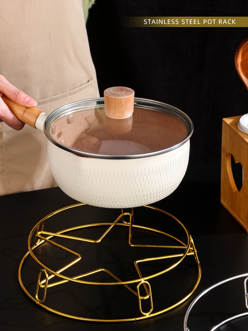 树镇加厚不锈钢蒸架可伸缩折叠蒸笼盘蒸架蒸格家用水果篮蒸菜架五角星