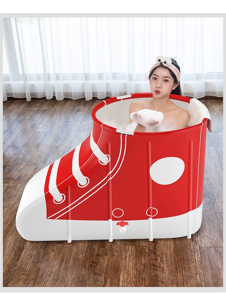 访客泡澡桶成人洗澡桶折叠浴桶成人浴盆折叠浴桶保温洗澡盆家用浴桶