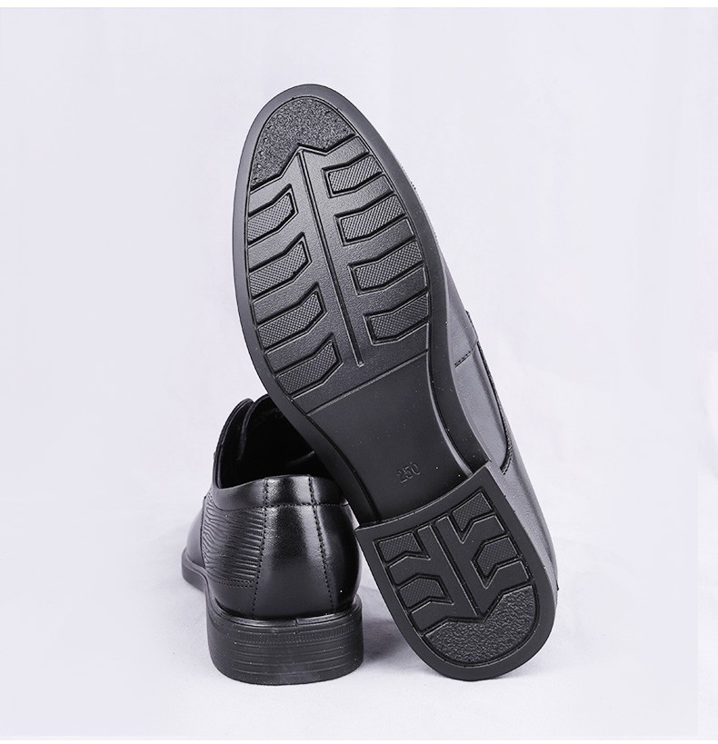 双凤2022春款简约皮鞋男鞋软底纹理青年牛皮商务休闲鞋办公室皮鞋71a