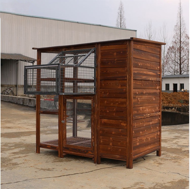 实木阳台鸽子笼家用巢箱信鸽棚景区养鸽笼鹦鹉笼大户外鸽舍含木跳笼木