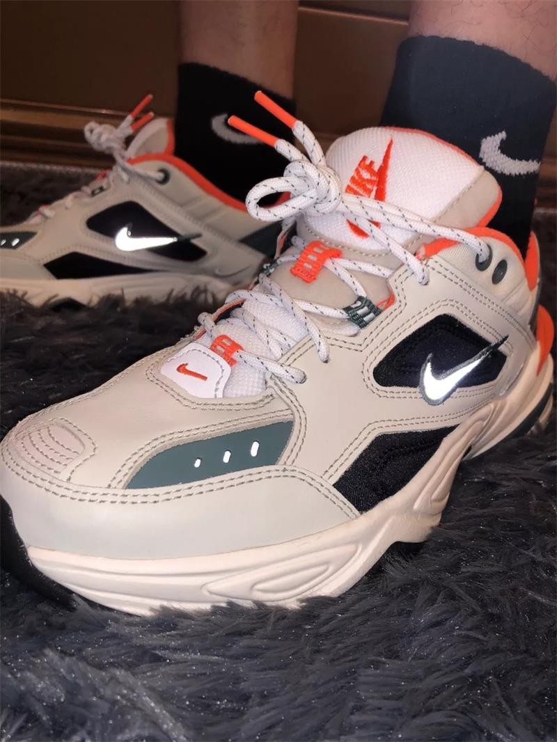 nike耐克男鞋m2ktekno白橙黄复古老爹鞋春季新款厚底增高运动休闲跑步