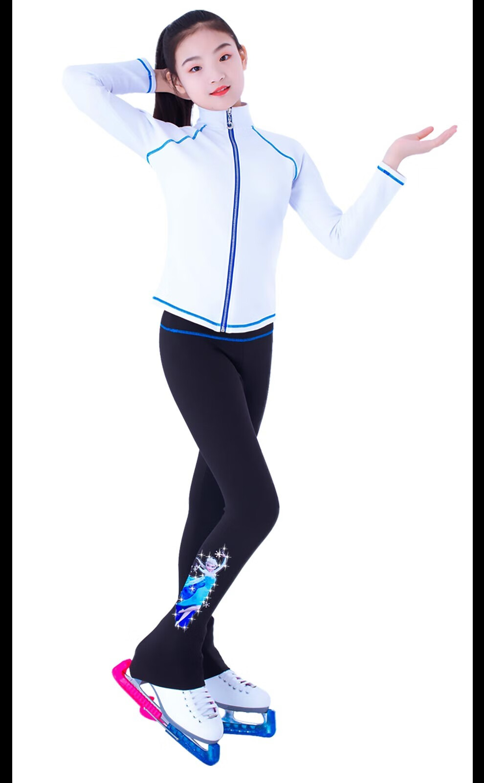 花样滑冰服套装儿童青少年女花样运动服花样滑冰训练服儿童溜冰服四季