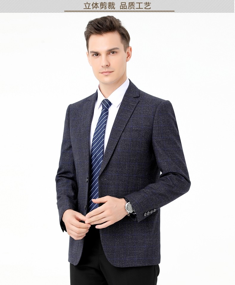 boos意大利轻奢贵族简约羊毛料西服男秋冬新款男士爸爸商务欧美上班