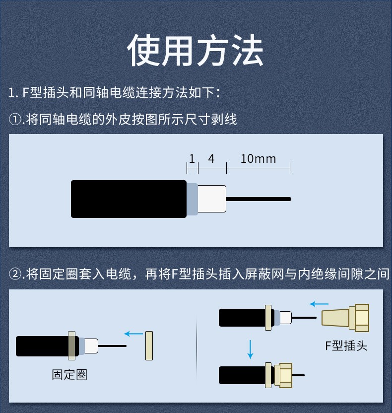 秋叶原有线闭路电视分配器分支器电视信号分线器有线电视高清分支器1
