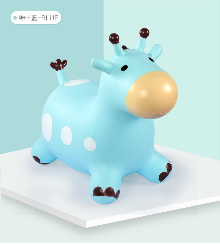 儿童充气玩具跳跳精灵橡皮马加厚安全pvc跳跳马粉色