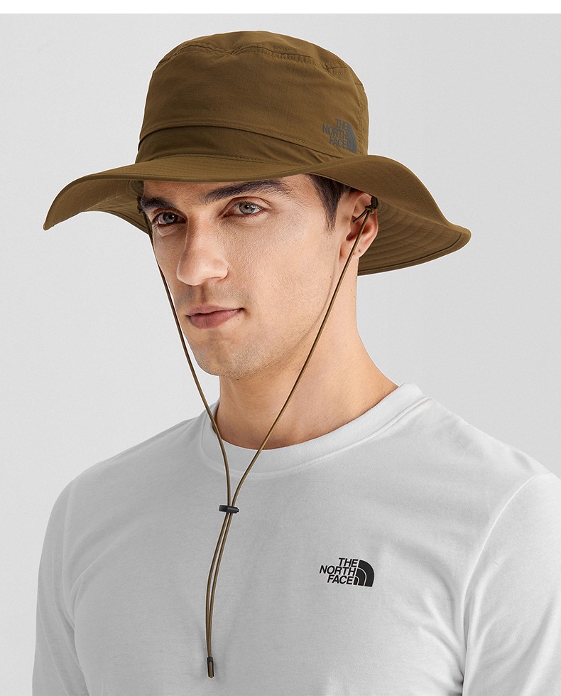thenorthface北面渔夫帽男女同款22春夏速干大檐渔夫帽5fx637u绿色m