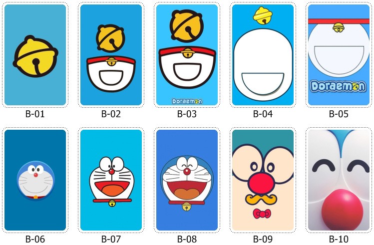 哆啦a梦/机器猫卡贴水晶磨砂卡片贴纸定做饭卡交通学生公交卡卡贴 i款