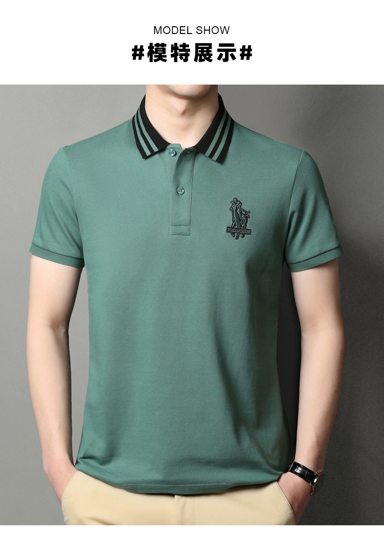 美国保罗官方t恤马球polo衫男短袖夏季新款男士休闲纯色翻领保罗官方