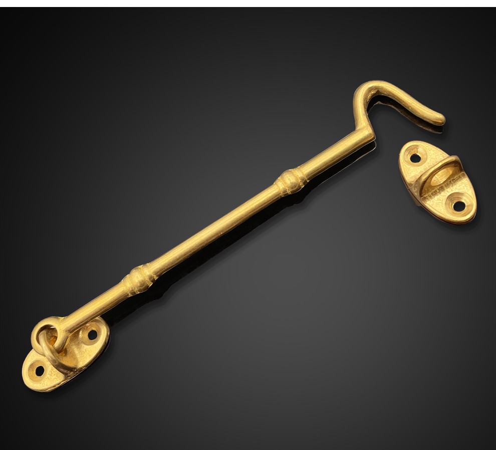 铠铜威全铜窗钩风钩窗户防风钩窗勾纯铜加粗固定门窗老式窗钩铜本色