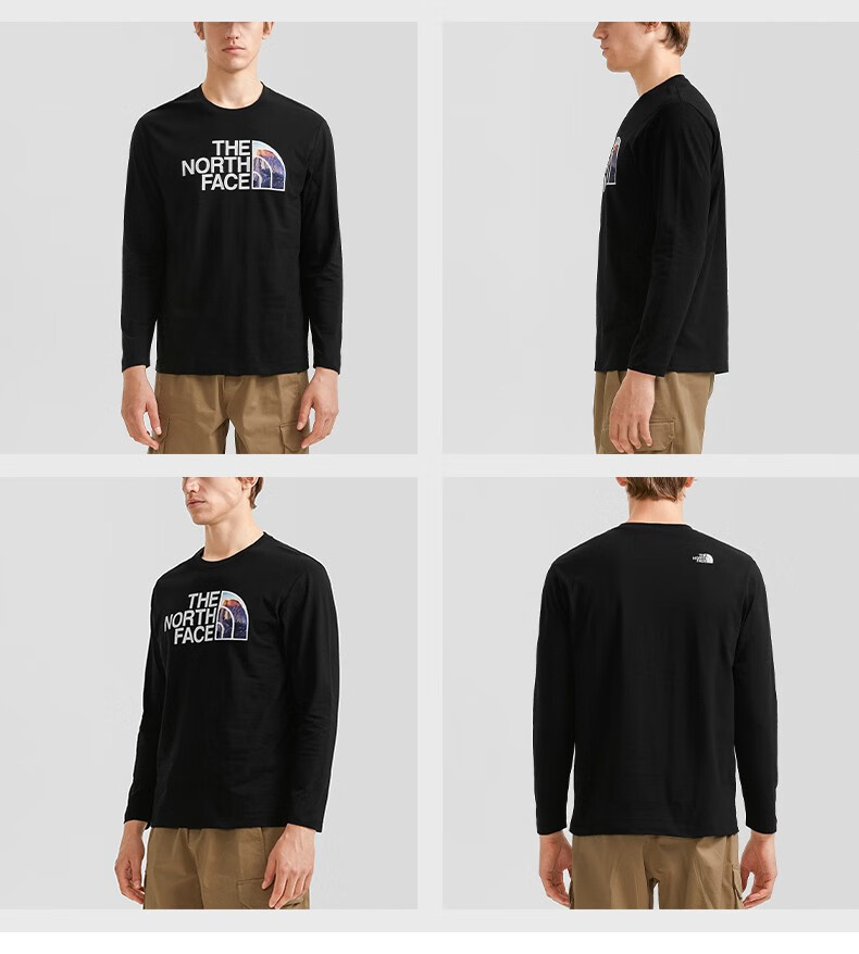 北面(the north face) 北面长袖t恤男户外舒适透气22秋季上新7quy fn4
