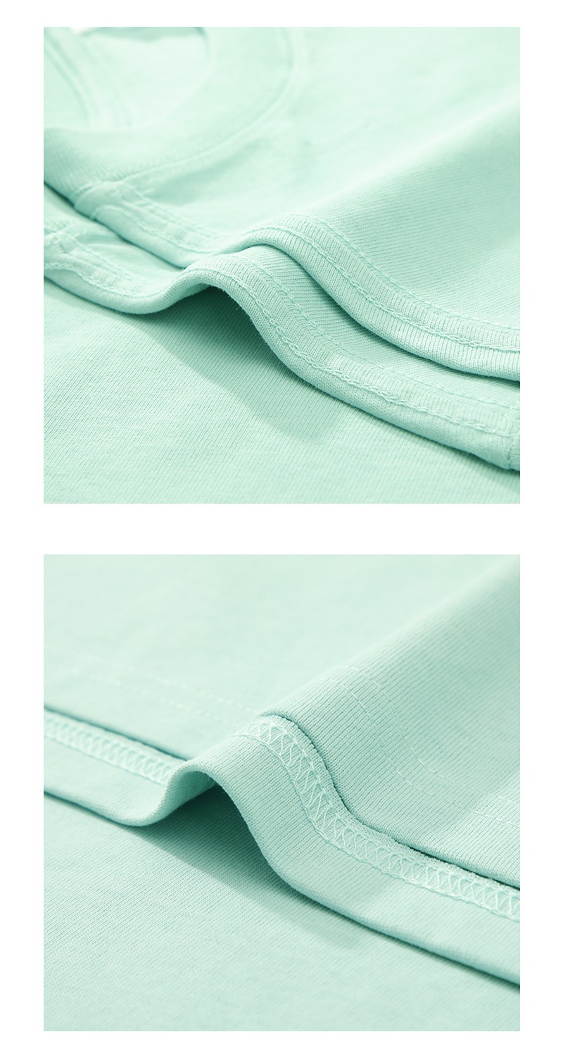 航海日志230g浅绿色薄荷绿重磅纯棉短袖t恤大码宽松纯色黄绿色上衣