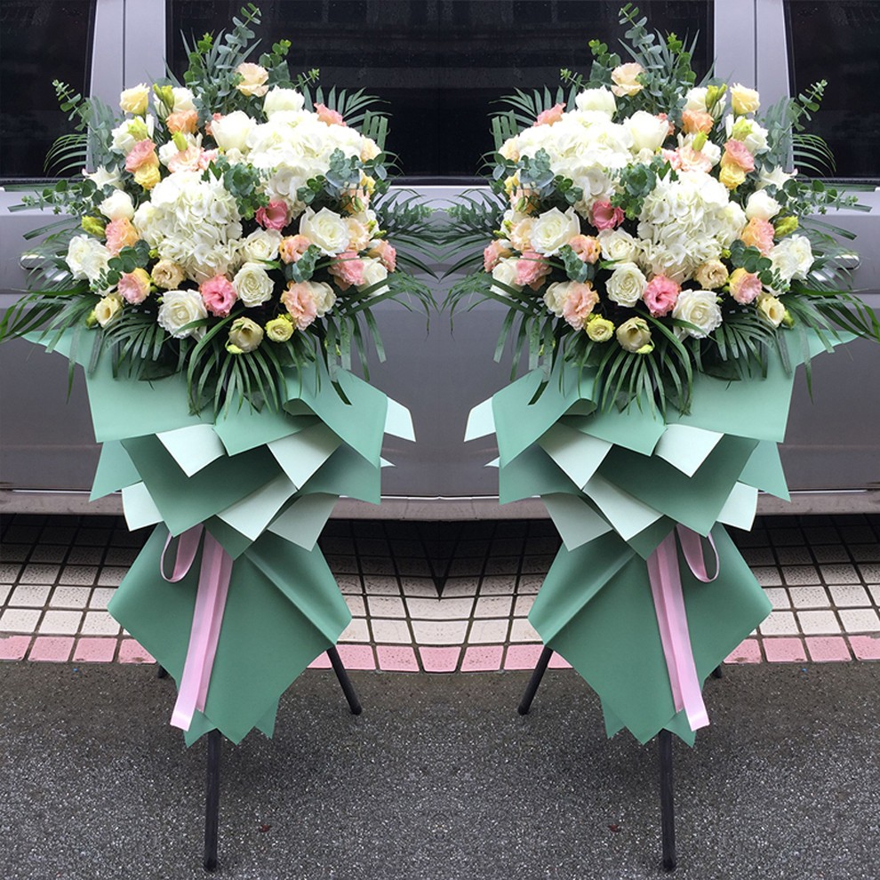 伊久开业花篮一对或一个鲜花速递港式商务乔迁开业礼品开张庆典高端