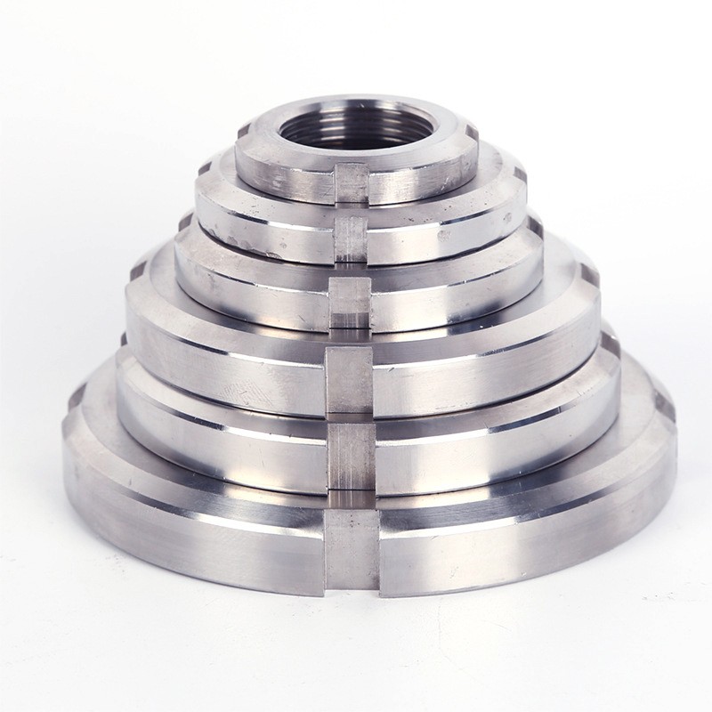 304不锈钢开槽圆螺母gb812锁紧止退螺帽m10m12m14m16m18m20m48m90 m72