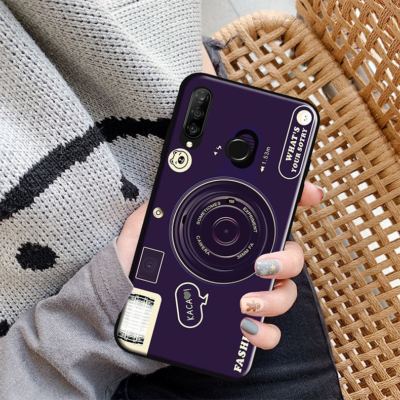 膜思维华为nova4e手机壳maral00保护套全包防摔磨砂个性男女卡通款