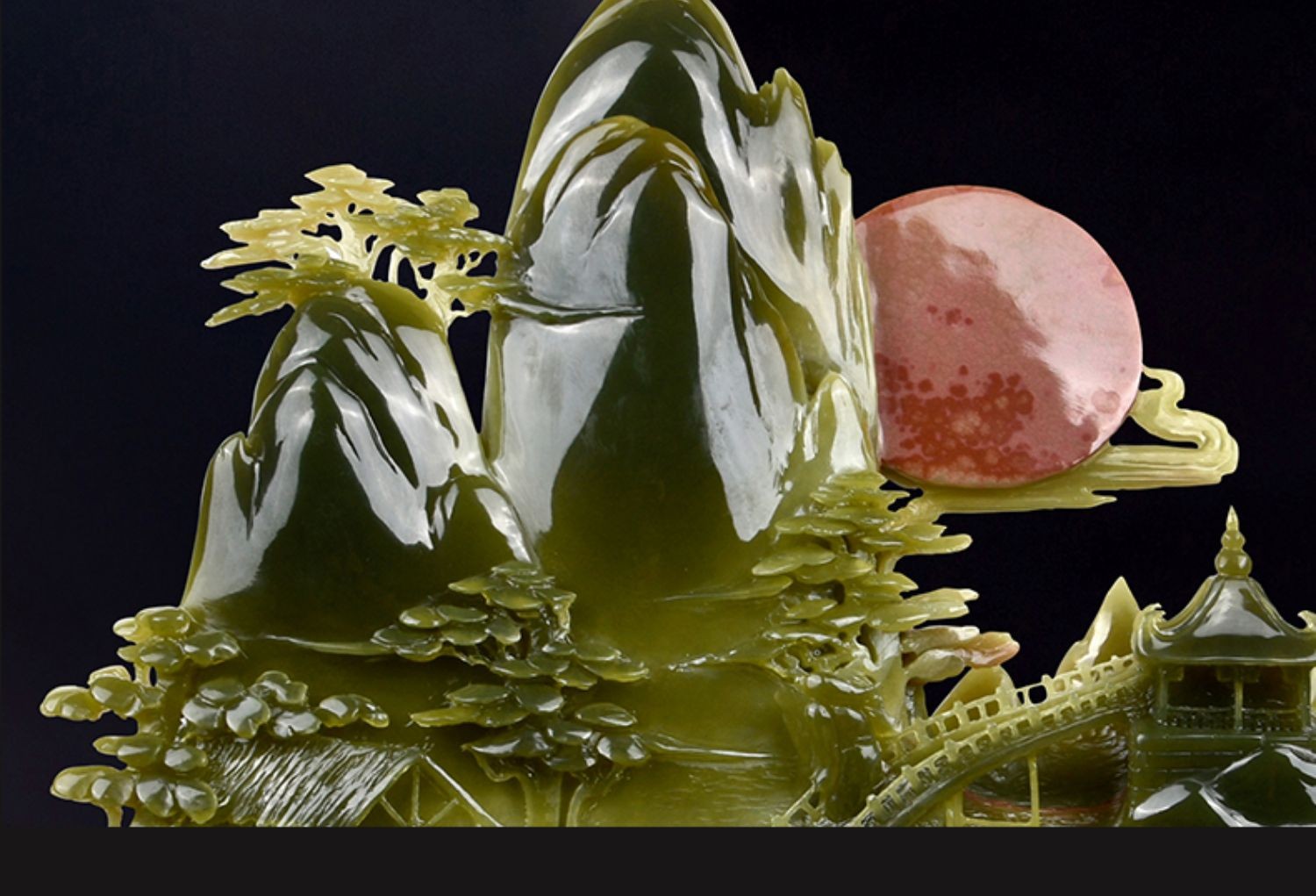 倾尚玉磁玉石山水玉雕摆件原石靠山客厅假山装饰品办公室商务礼品紫气