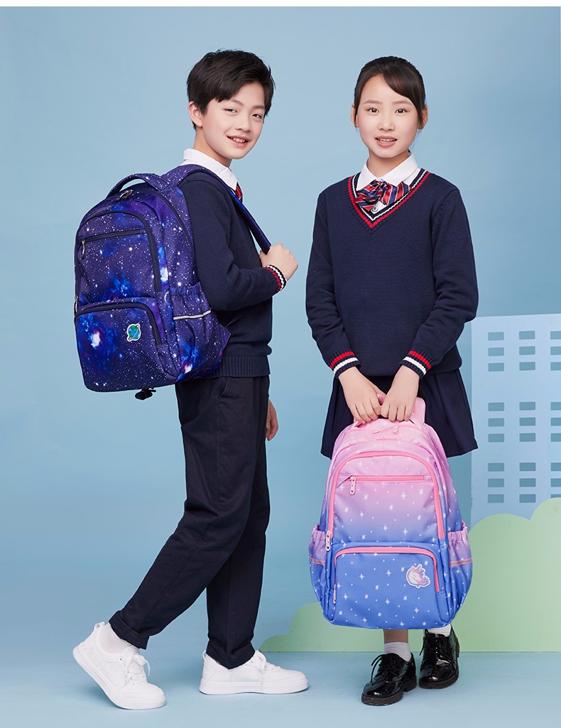 卡拉羊中学生书包初中儿童36年级小学生背包大容量多隔层男生女生书包