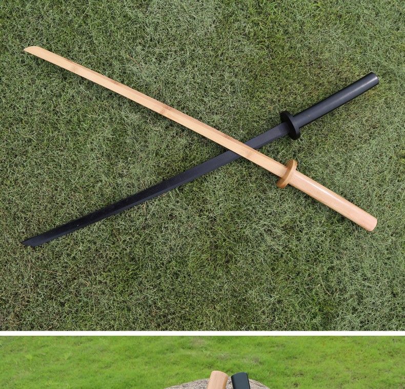 带鞘木刀居合道木剑剑道竹刀日式训练日本拔木制实木武术练习竹剑