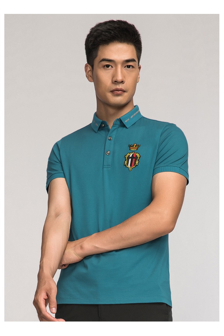 百斯盾bestnpolo衫男上装夏季清爽透气翻领polo商务时尚百搭休闲上衣
