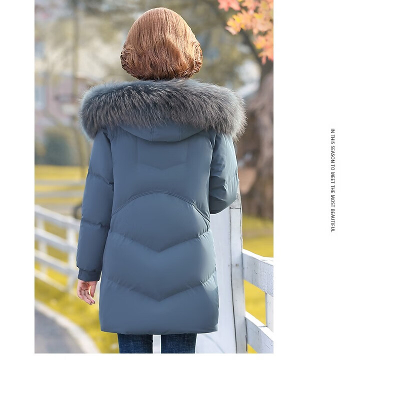 QIUFULUO Women's Winter Warm Down Cotton Jacket for Middle-aged and Elderly Women 50-60 Years Old, Premium Elegant Red Coat 19